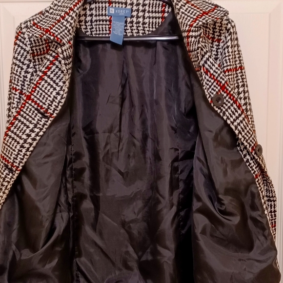 Womens houndstooth pattern jacket - Picture 4 of 6
